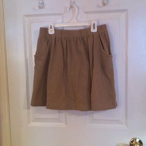 Lands’end khaki skirt